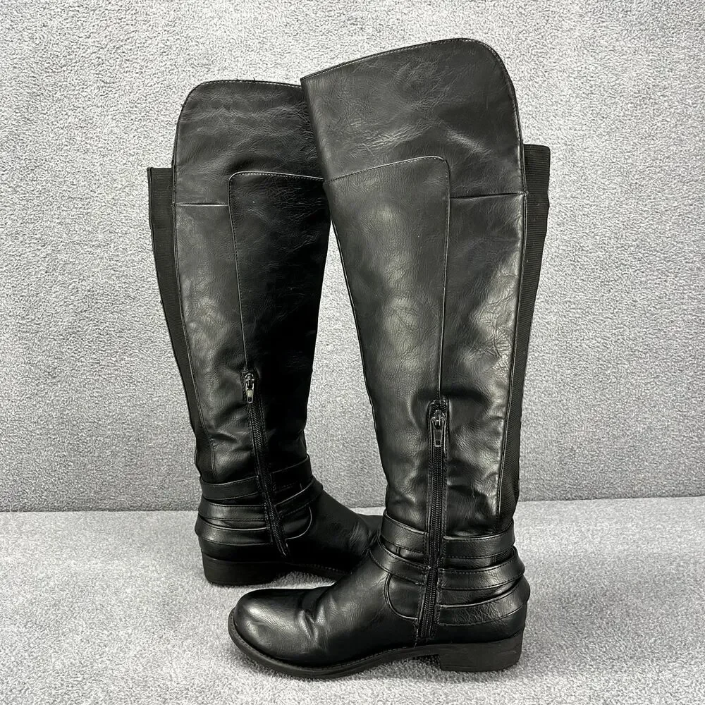 Life‎ Stride Boots Womens 6 M Black Wide Calf Tall Delilah